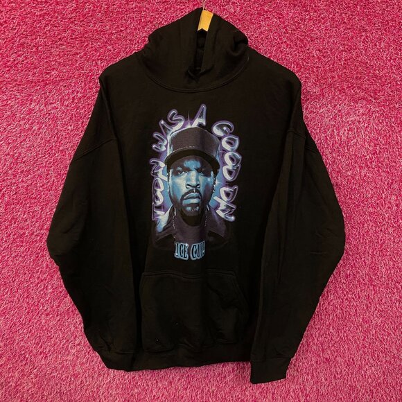 Ice Cube Today Was A Good Day Neon West Coast Rap Hoodie L - Picture 1 of 4